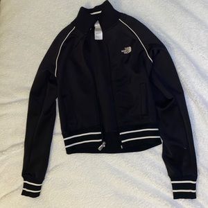 The North Face A5 series black with white accents track jacket. Size XS